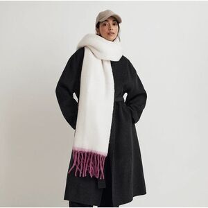 Madewell Contrast-Fringe Knit Scarf